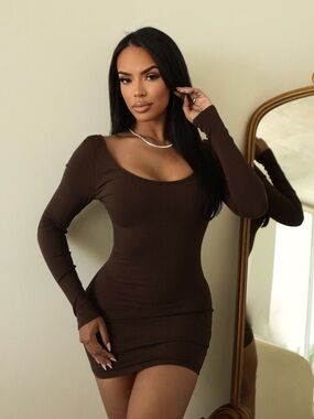 Fashion nova Marley chocolate dress